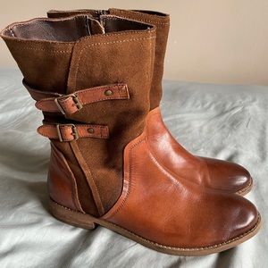 ROAN mid calf leather boots Size 8.5